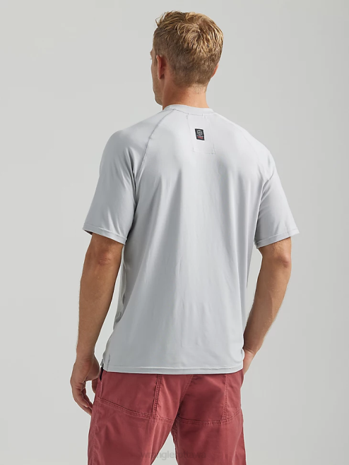 Wrangler Clothing Harbor Mist (112331282) Men ATG Performance Knit Shirt 8V2H641