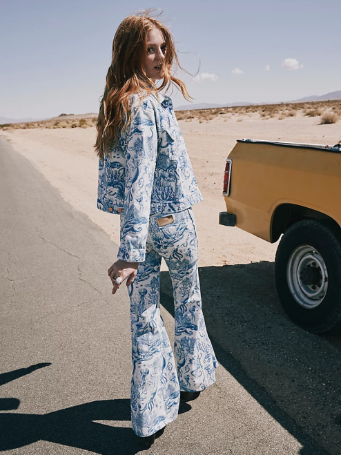 Wrangler Clothing Icy Shade (112333571) Women Western Crop Shacket 8V2H856