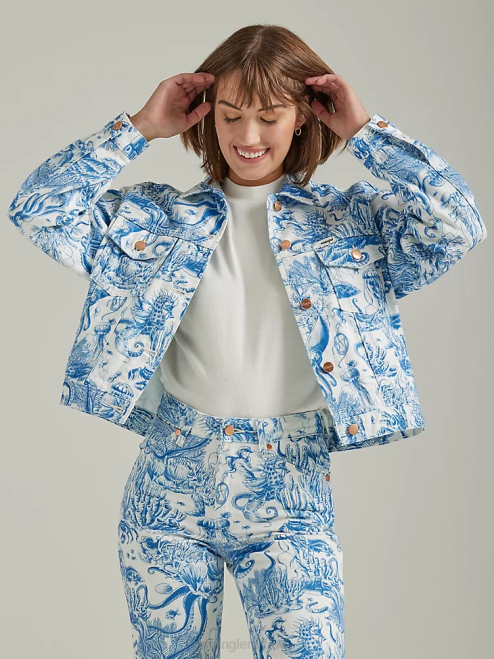 Wrangler Clothing Icy Shade (112333571) Women Western Crop Shacket 8V2H856