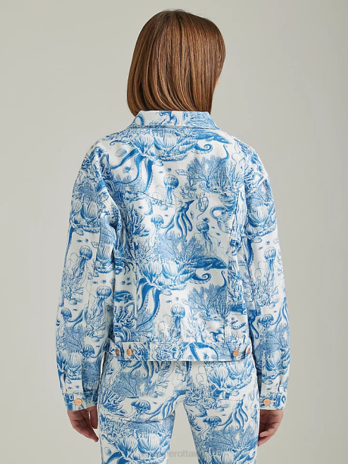 Wrangler Clothing Icy Shade (112333571) Women Western Crop Shacket 8V2H856