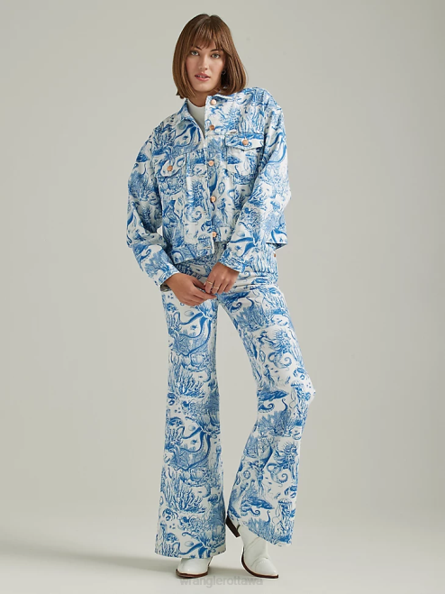 Wrangler Clothing Icy Shade (112333571) Women Western Crop Shacket 8V2H856