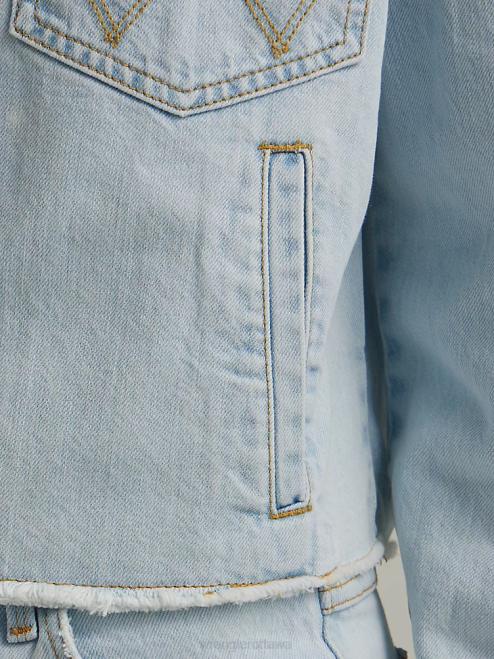 Wrangler Clothing Icy Shade (112333571) Women Western Crop Shacket 8V2H856