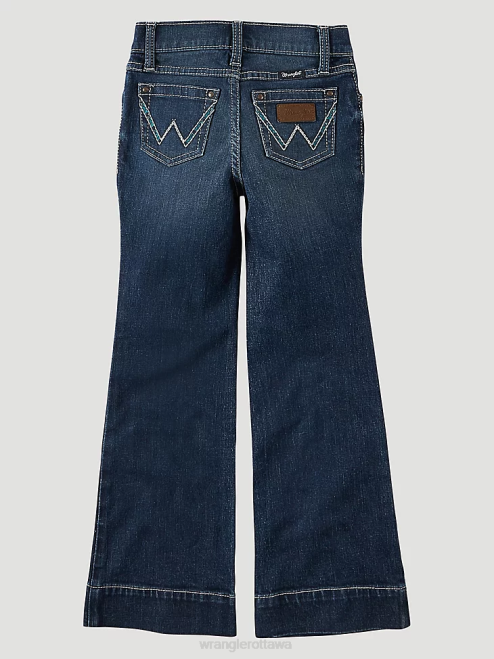 Wrangler Clothing Jenna (112321497) Girls Wide Leg Trouser Jean 8V2H1057
