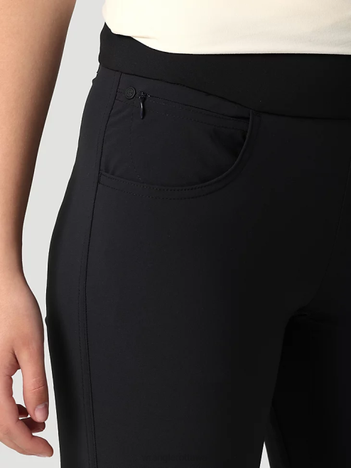 Wrangler Clothing Jet Black (112323827) Women ATG By FWDS Pull-On Pant 8V2H810