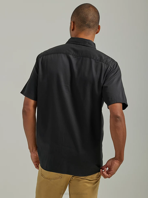 Wrangler Clothing Jet Black (112330682) Men Epic Soft Flex Twill Shirt 8V2H364