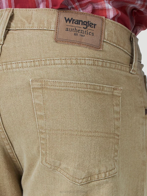 Wrangler Clothing Khaki (10ZM100KF) Men Authentics Regular Fit Flex Jean 8V2H130