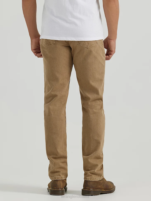 Wrangler Clothing Khaki (10ZM100KH) Men Authentics Regular Fit Cotton Jean 8V2H149