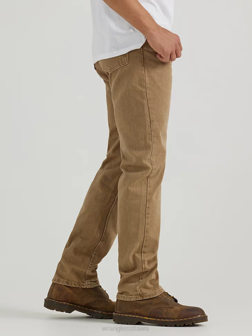 Wrangler Clothing Khaki (10ZM100KH) Men Authentics Regular Fit Cotton Jean 8V2H149