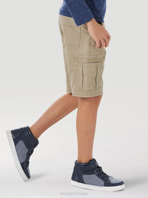 Wrangler Clothing Khaki (4RMHWKH) Boys Comfort Flex Cargo Short 8V2H995