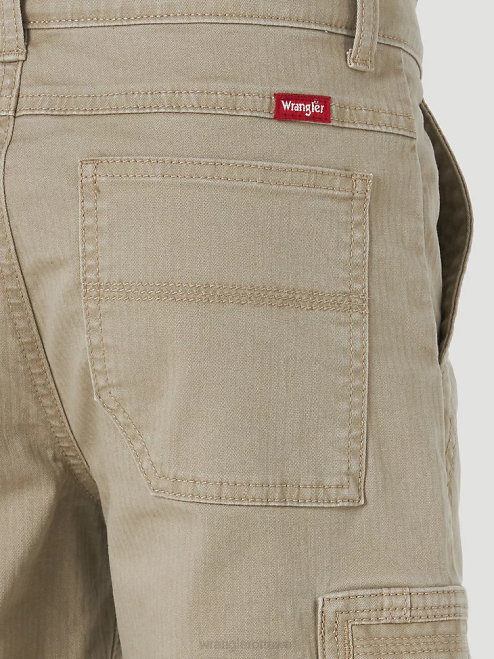 Wrangler Clothing Khaki (4RMHWKH) Boys Comfort Flex Cargo Short 8V2H995