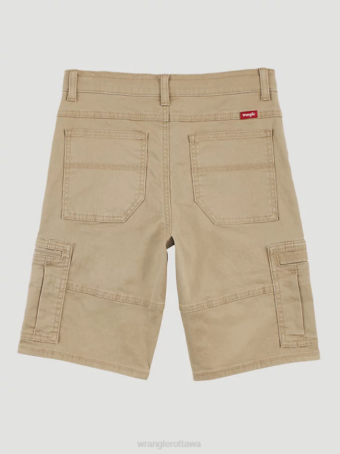 Wrangler Clothing Khaki (4RMHWKH) Boys Comfort Flex Cargo Short 8V2H995