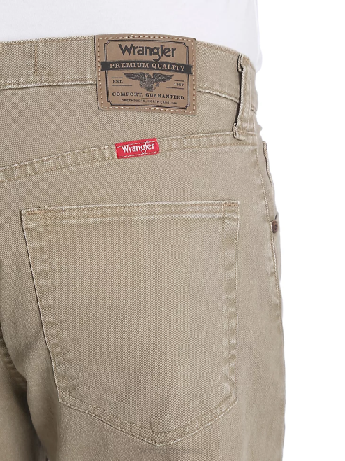 Wrangler Clothing Khaki (96FXVKH) Men Five Star Premium Denim Flex For Comfort Regular Fit Jean 8V2H142