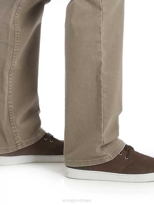 Wrangler Clothing Khaki (96FXVKH) Men Five Star Premium Denim Flex For Comfort Regular Fit Jean 8V2H142
