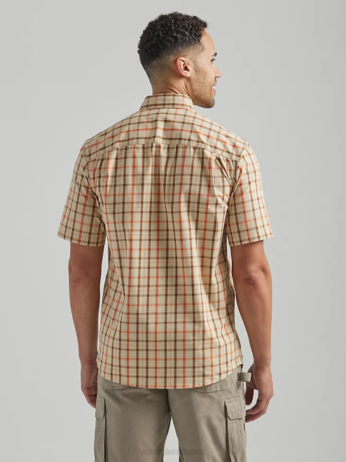 Wrangler Clothing Khaki Yellow (112325418) Men RIGGS Workwear Plaid Work Shirt 8V2H673