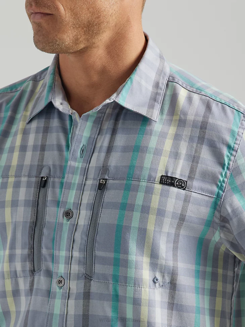 Wrangler Clothing Kure Plaid (112333873) Men ATG By Horizon Plaid Shirt 8V2H652