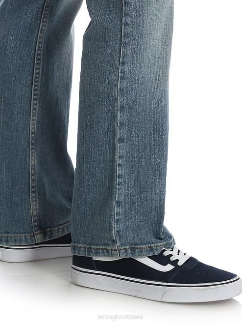 Wrangler Clothing Light Denim (6BRLWSW) Boys Five Star Classic Stretch Bootcut Jean 8V2H998