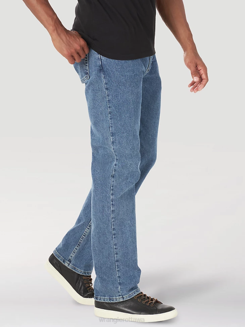 Wrangler Clothing Light Stonewash (10ZM1CSSL) Men Authentics Regular Fit Comfort Waist Jean 8V2H203