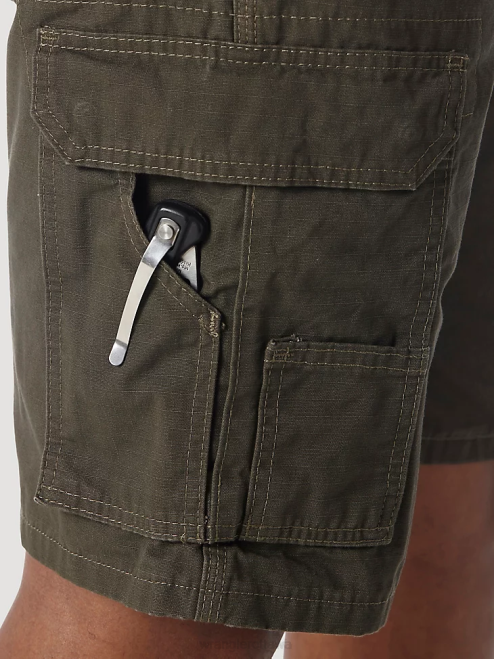 Wrangler Clothing Loden (3W360LD) Men RIGGS Workwear Ripstop Ranger Cargo Short 8V2H524