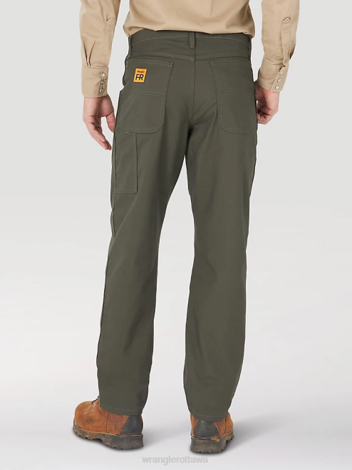 Wrangler Clothing Loden (FR3WACG) Men RIGGS Workwear FR Flame Resistant Carpenter Pant 8V2H263