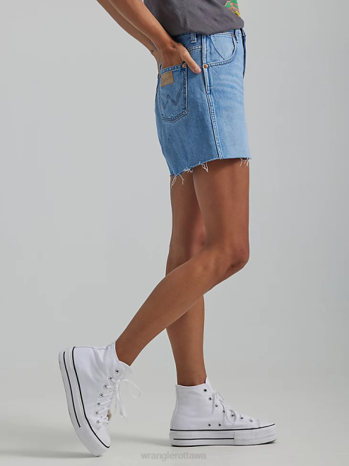 Wrangler Clothing Lost Control (112334600) Women High Rise A-line Cut-Off Short 8V2H843