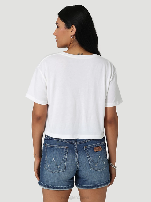 Wrangler Clothing Marshmallow (112335975) Women Classic Ringer Tee 8V2H871