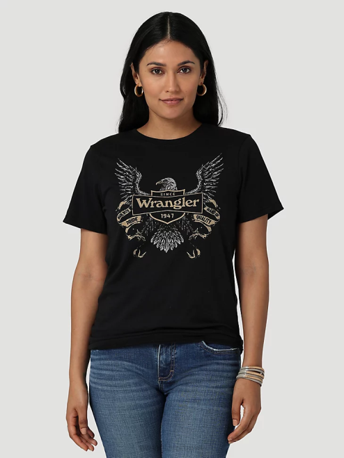 Wrangler Clothing Marshmallow (112335975) Women Classic Ringer Tee 8V2H871