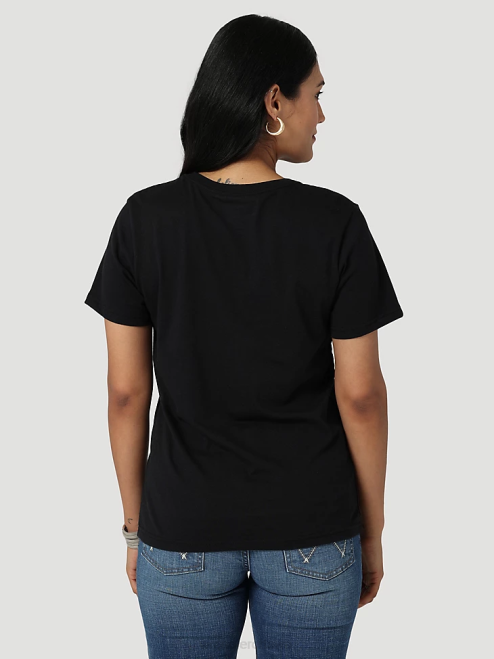 Wrangler Clothing Marshmallow (112335975) Women Classic Ringer Tee 8V2H871