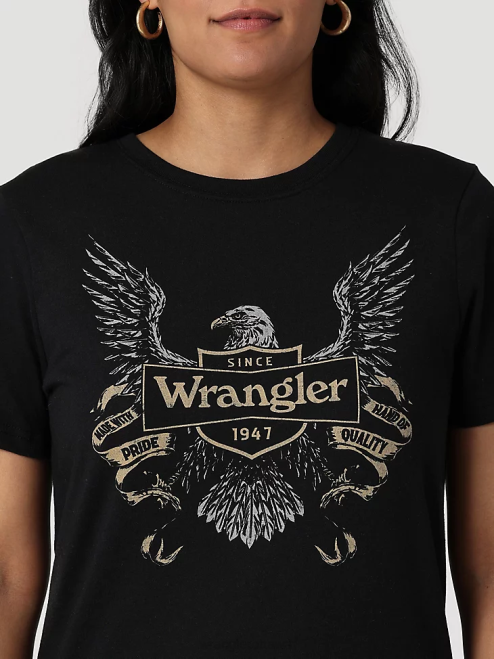 Wrangler Clothing Marshmallow (112335975) Women Classic Ringer Tee 8V2H871