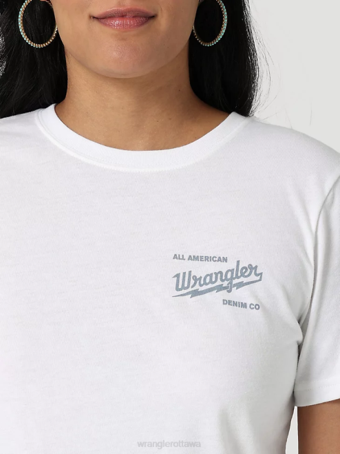 Wrangler Clothing Marshmallow (112335975) Women Classic Ringer Tee 8V2H871