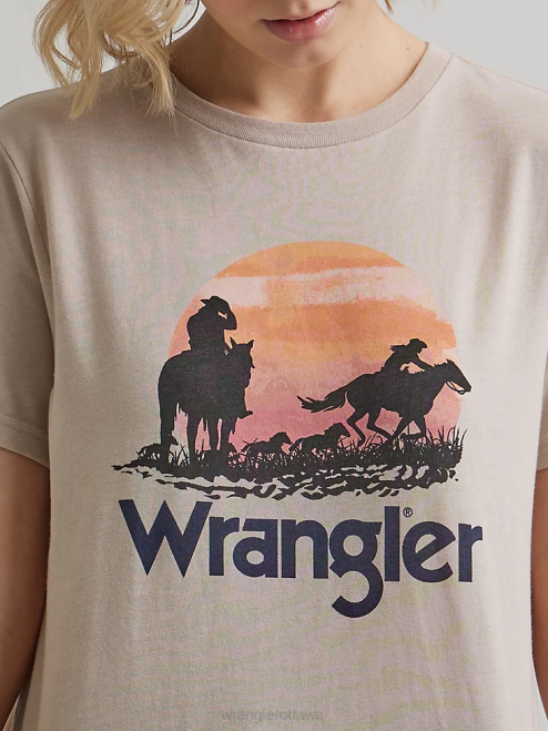 Wrangler Clothing Marshmallow (112335975) Women Classic Ringer Tee 8V2H871