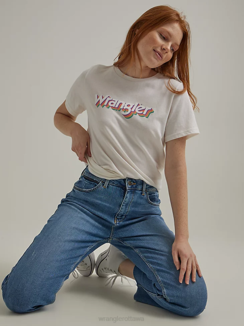 Wrangler Clothing Marshmallow (112335975) Women Classic Ringer Tee 8V2H871