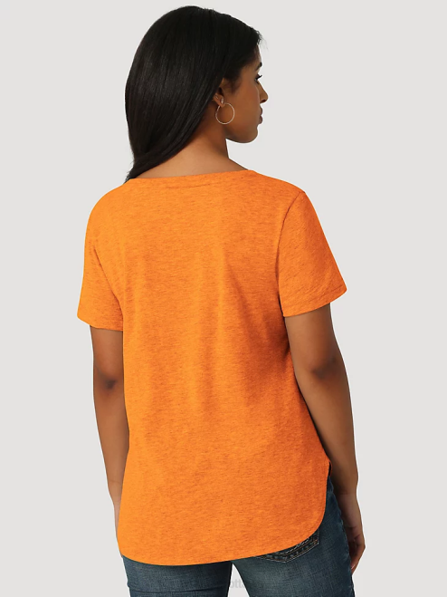 Wrangler Clothing Mid Denim (LW7006D) Women Long Sleeve Western Snap Denim Shirt 8V2H880