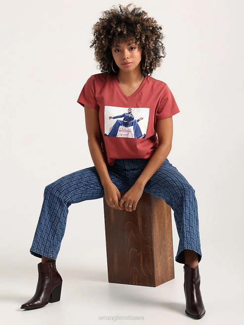 Wrangler Clothing Mid Denim (LW7006D) Women Long Sleeve Western Snap Denim Shirt 8V2H880