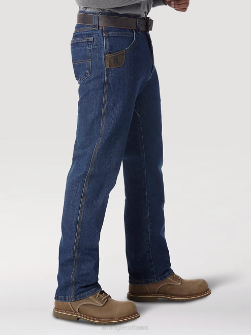 Wrangler Clothing Mid Stone (3WAC5MS) Men RIGGS Workwear Advanced Comfort Five Pocket Jean 8V2H669
