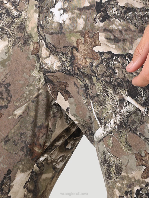 Wrangler Clothing Moss (31100MS) Men Rugged Wear Regular Fit Straight Leg Canvas Pant 8V2H650