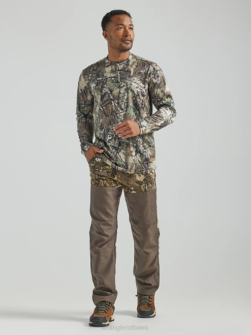 Wrangler Clothing Moss (31100MS) Men Rugged Wear Regular Fit Straight Leg Canvas Pant 8V2H650