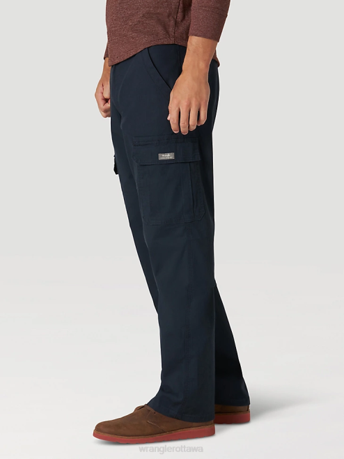 Wrangler Clothing Navy (10ZM7ABNV) Men Authentics Relaxed Stretch Cargo Pant 8V2H231