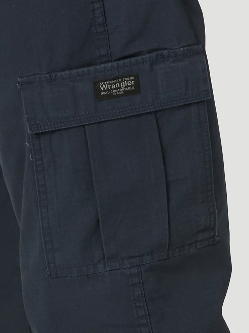 Wrangler Clothing Navy (70AB0NV) Men Five Star Premium Relaxed Fit Flex Cargo Pant 8V2H224