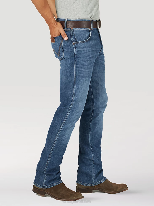 Wrangler Clothing Nightsky (1077MWZNS) Men Retro Slim Fit Bootcut Jean 8V2H6