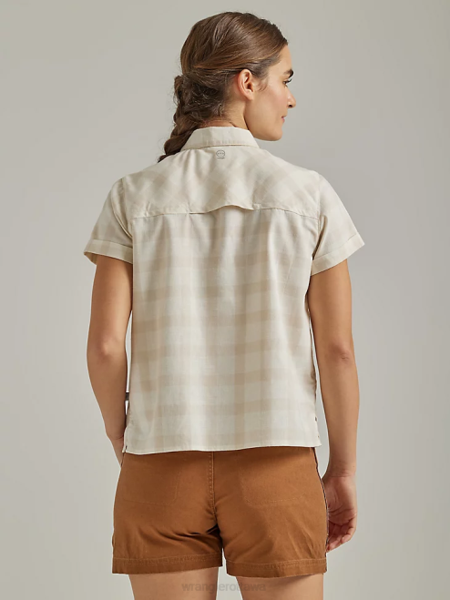 Wrangler Clothing Oatmeal (112333893) Women ATG By Trail Shirt 8V2H886