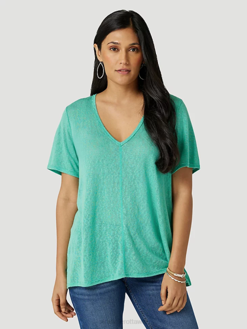 Wrangler Clothing Ocean (112331283) Women ATG By Hooded Sun Tee 8V2H900