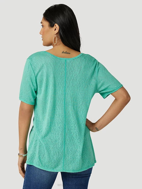 Wrangler Clothing Ocean (112331283) Women ATG By Hooded Sun Tee 8V2H900