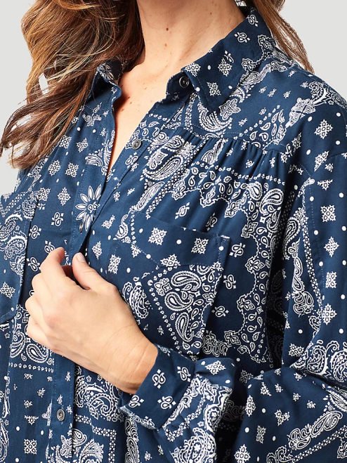 Wrangler Clothing Ocean (112331283) Women ATG By Hooded Sun Tee 8V2H900