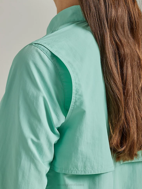 Wrangler Clothing Ocean (112333433) Women ATG By Angler Shirt 8V2H898