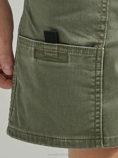 Wrangler Clothing Olive (112335701) Boys Utility Short (Husky) 8V2H1034