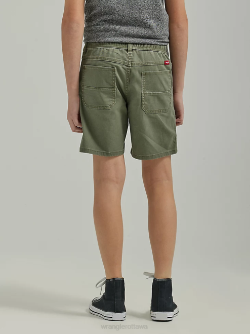 Wrangler Clothing Olive (112335702) Boys Utility Short (Husky) 8V2H1031
