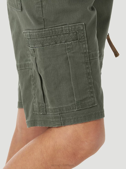 Wrangler Clothing Olive (4RMHWOH) Boys Comfort Flex Cargo Short 8V2H996