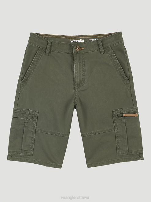 Wrangler Clothing Olive (4RMHWOH) Boys Comfort Flex Cargo Short 8V2H996