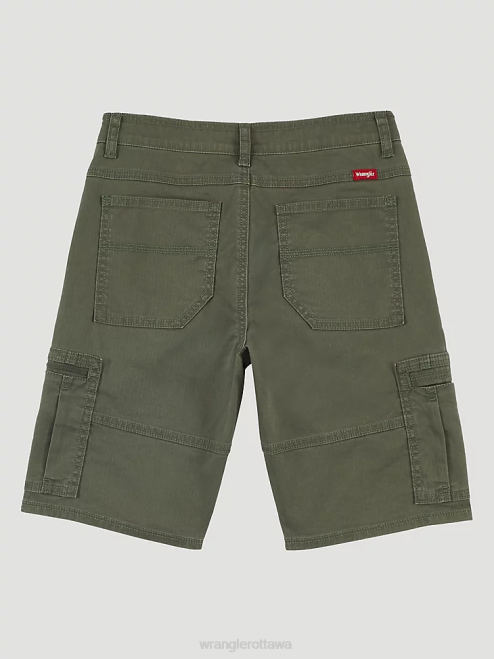 Wrangler Clothing Olive (4RMHWOH) Boys Comfort Flex Cargo Short 8V2H996