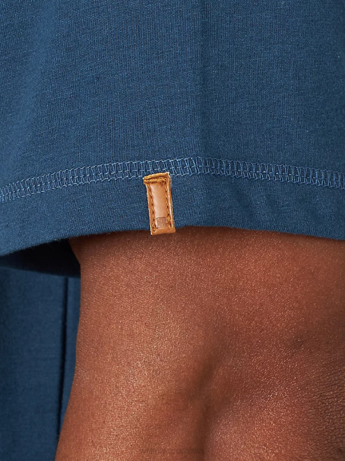 Wrangler Clothing Oxford Blue (3W701OB) Men RIGGS Workwear Short Sleeve 1 Pocket Performance T-Shirt 8V2H280